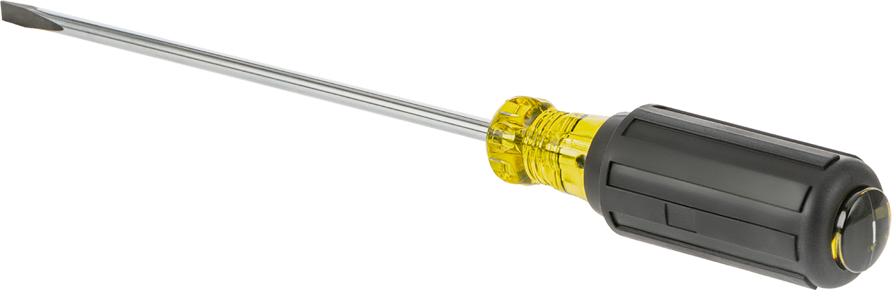 Yastıklı Tutamaklı Tornavida, Premium, 3/16" Oluklu, 9-3/4" Toplam Uzunluk