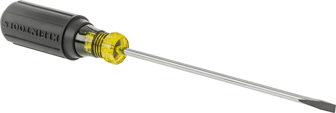 Yastıklı Tutamaklı Tornavida, Premium, 3/16" Oluklu, 9-3/4" Toplam Uzunluk