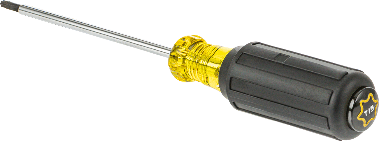 Yastıklı Tutamaklı Tornavida, T15 Torx Ucu, 8-5/16" Toplam Uzunluk