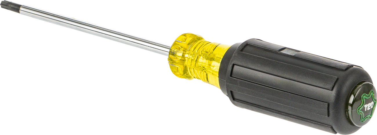 Yastıklı Tutamaklı Tornavida, T20 Torx Tahrik, 8-5/16" Toplam Uzunluk
