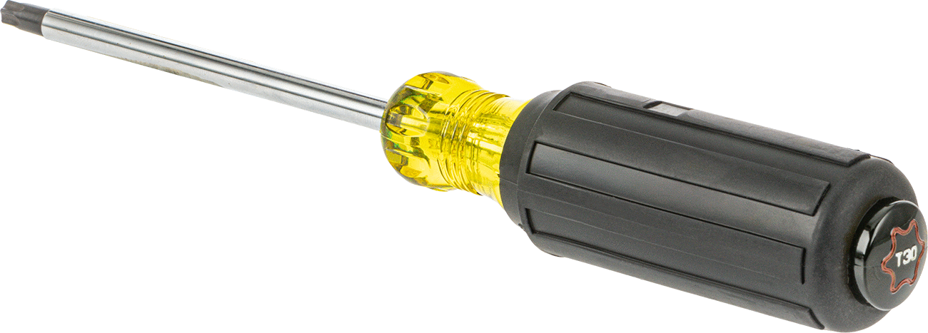 Yastıklı Tutamaklı Tornavida, T30 Torx Tahrik, 8-5/16" Toplam Uzunluk