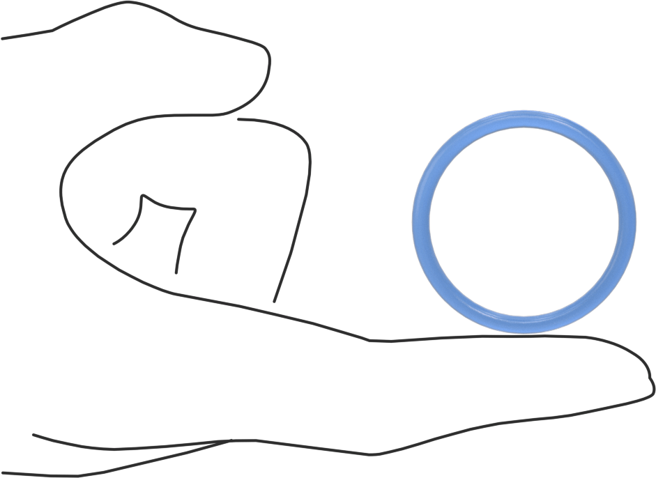 Statik Kontrol Yuvarlak Kayış, 1/8" Çap, 5" Dış Çevre