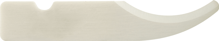 Hassas Bıçak Bıçağı, Kavisli, 1,29“ Uzunluk x 1/4” Genişlik, Seramik