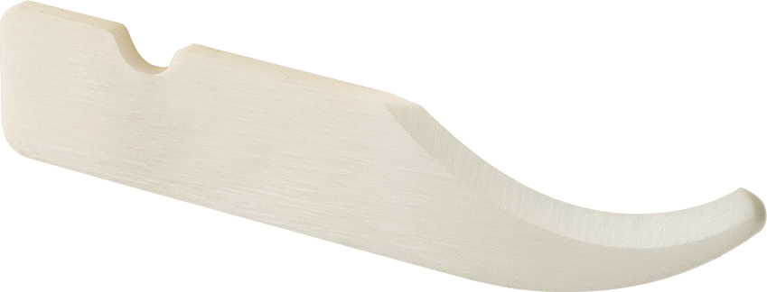 Hassas Bıçak Bıçağı, Kavisli, 1,29“ Uzunluk x 1/4” Genişlik, Seramik