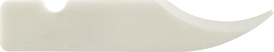 Hassas Bıçak Bıçağı, Kavisli, 1,29“ Uzunluk x 1/4” Genişlik, Seramik
