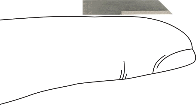 Hassas Bıçak Bıçağı, 1“ Uzunluk x 3/16” Genişlik, Çelik