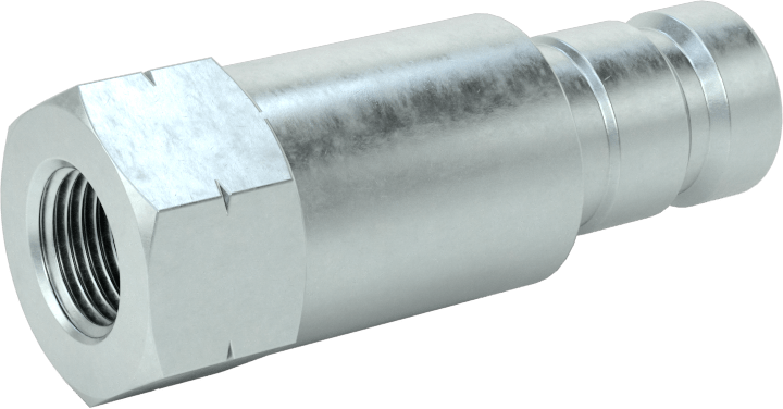 Basınç Testi için Hızlı Ayrılabilir Hortum Bağlantısı, Plug, 1/8 Kaplin Boyutu x 1/8 NPT Dişi