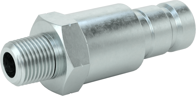Basınç Testi için Hızlı Ayrılabilir Hortum Bağlantısı, Plug, 1/8 Kaplin Boyutu x 1/8 NPT Erkek