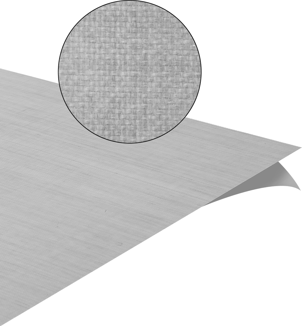PTFE Kaplı Fiberglas Kumaş Levha, Yapışkanlı Arka Yüzeyli, 12“ Genişlik x 12” Uzunluk, 0,003" Kalınlık
