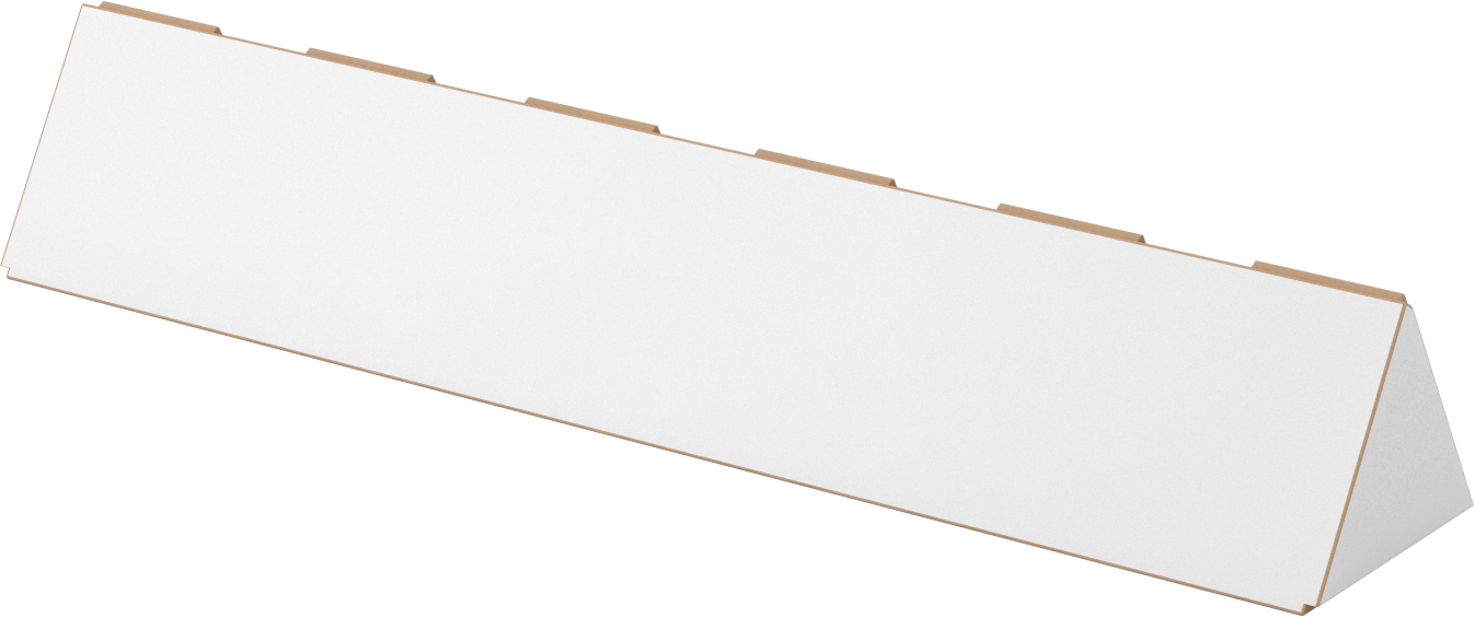 Üçgen Nakliye Tüpü, 2“ Genişlik x 2” Yükseklik x 18" Uzunluk