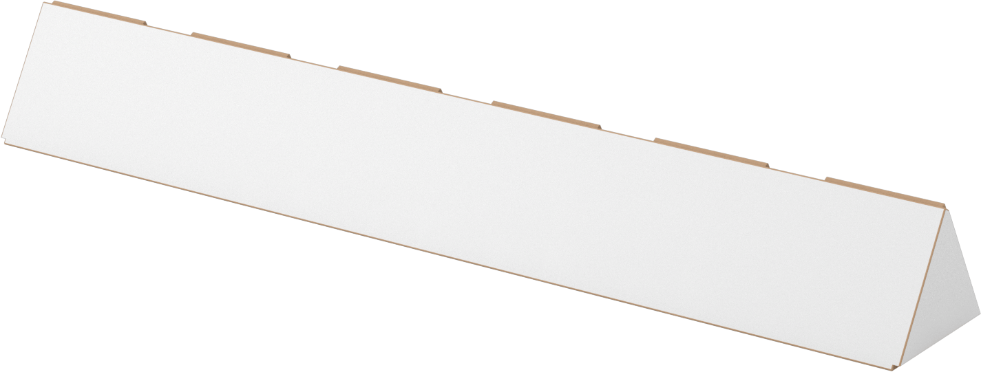 Üçgen Nakliye Tüpü, 2“ Genişlik x 2” Yükseklik x 24" Uzunluk
