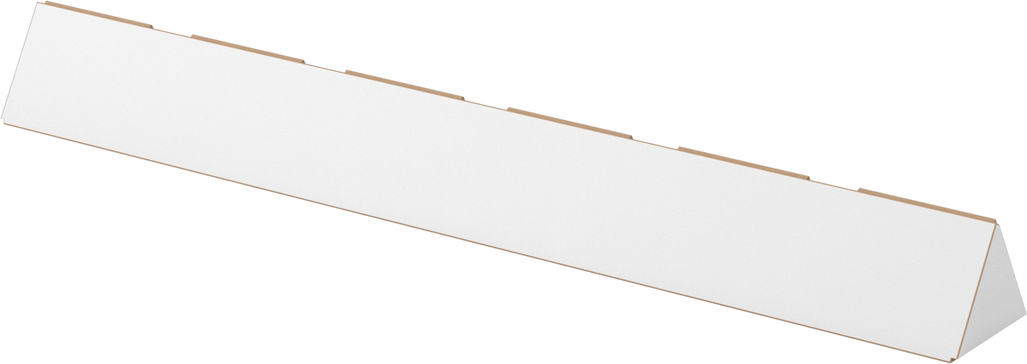 Üçgen Nakliye Tüpü, 2“ Genişlik x 2” Yükseklik x 30" Uzunluk