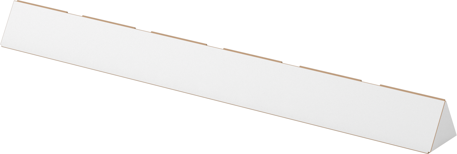 Üçgen Nakliye Tüpü, 2“ Genişlik x 2” Yükseklik x 36" Uzunluk