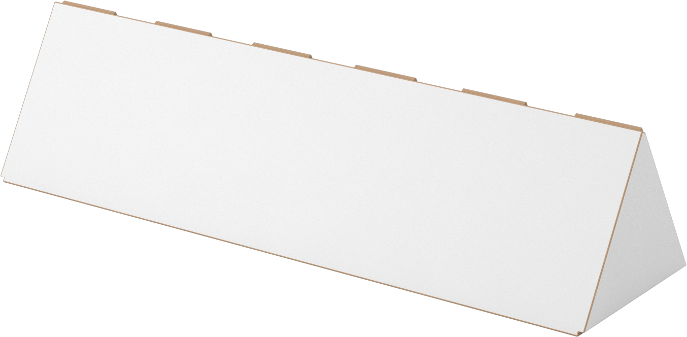 Üçgen Nakliye Tüpü, 3“ Genişlik x 3” Yükseklik x 18" Uzunluk