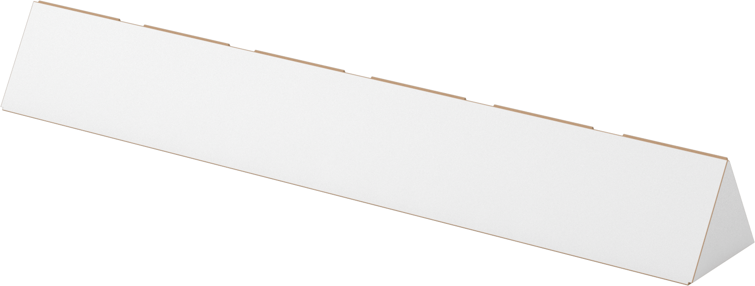 Üçgen Nakliye Tüpü, 3“ Genişlik x 3” Yükseklik x 36" Uzunluk