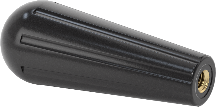 Plastik Konik Sap, Yüksek Sıcaklık, 1/4“-20 Boyutlu 1/2” Derinlikli Dişli, 3" Uzunluk