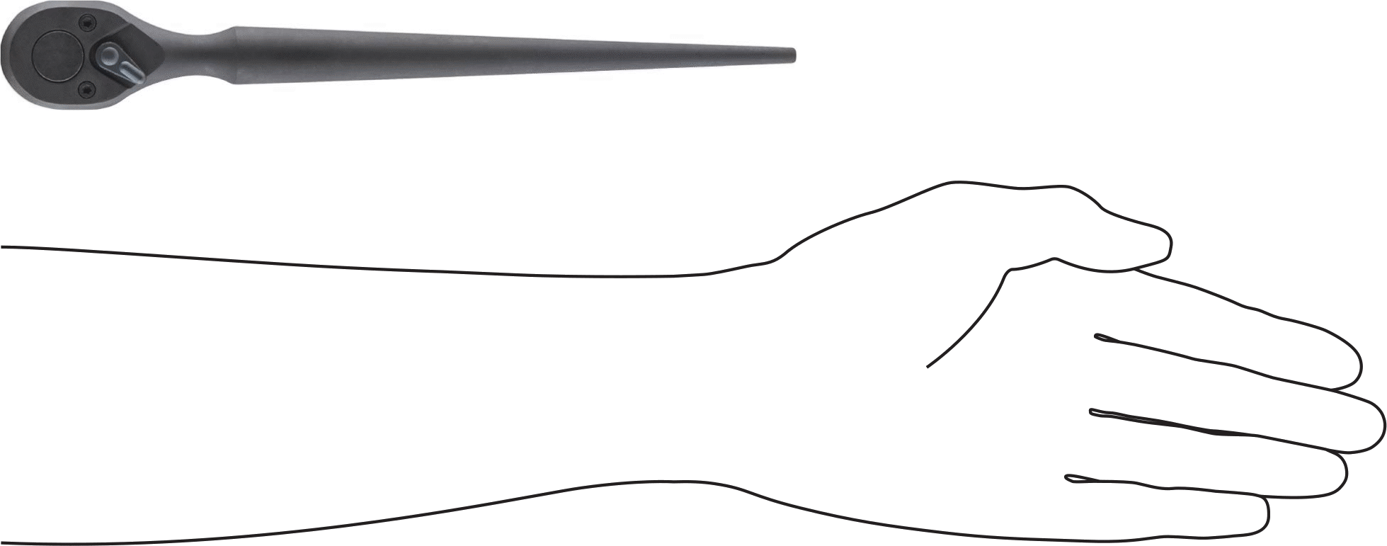 Konik Saplı Cırcır Anahtarı, 3/8" Kare Tahrik