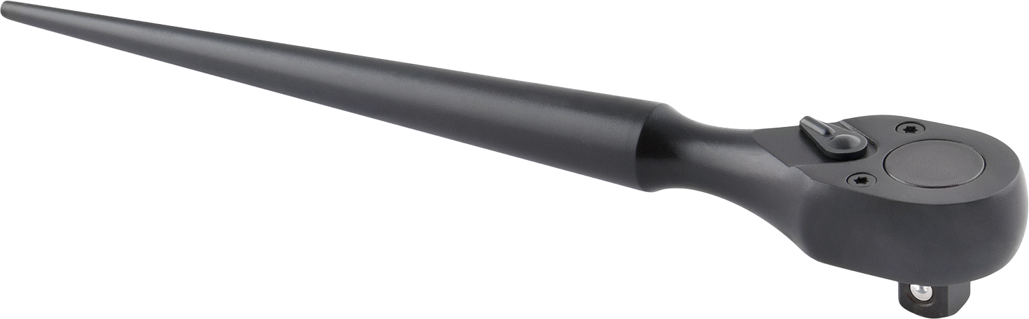 Konik Saplı Cırcır Anahtarı, 1/2" Kare Tahrik, 12 inç Toplam Uzunluk