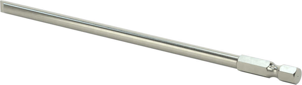 Yivli Uç, Elektrikli Aletler için 1/4" Altıgen Şaft, 7/32" Boyut, 6" Toplam Uzunluk