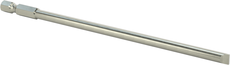 Yivli Uç, Elektrikli Aletler için 1/4" Altıgen Şaft, 7/32" Boyut, 6" Toplam Uzunluk