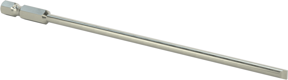 Yivli Uç, Elektrikli Aletler için 1/4" Altıgen Şaft, 5/32" Boyut, 6" Toplam Uzunluk