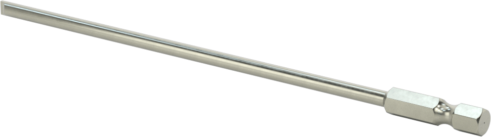 Yivli Uç, Elektrikli Aletler için 1/4" Altıgen Şaft, 5/32" Boyut, 6" Toplam Uzunluk