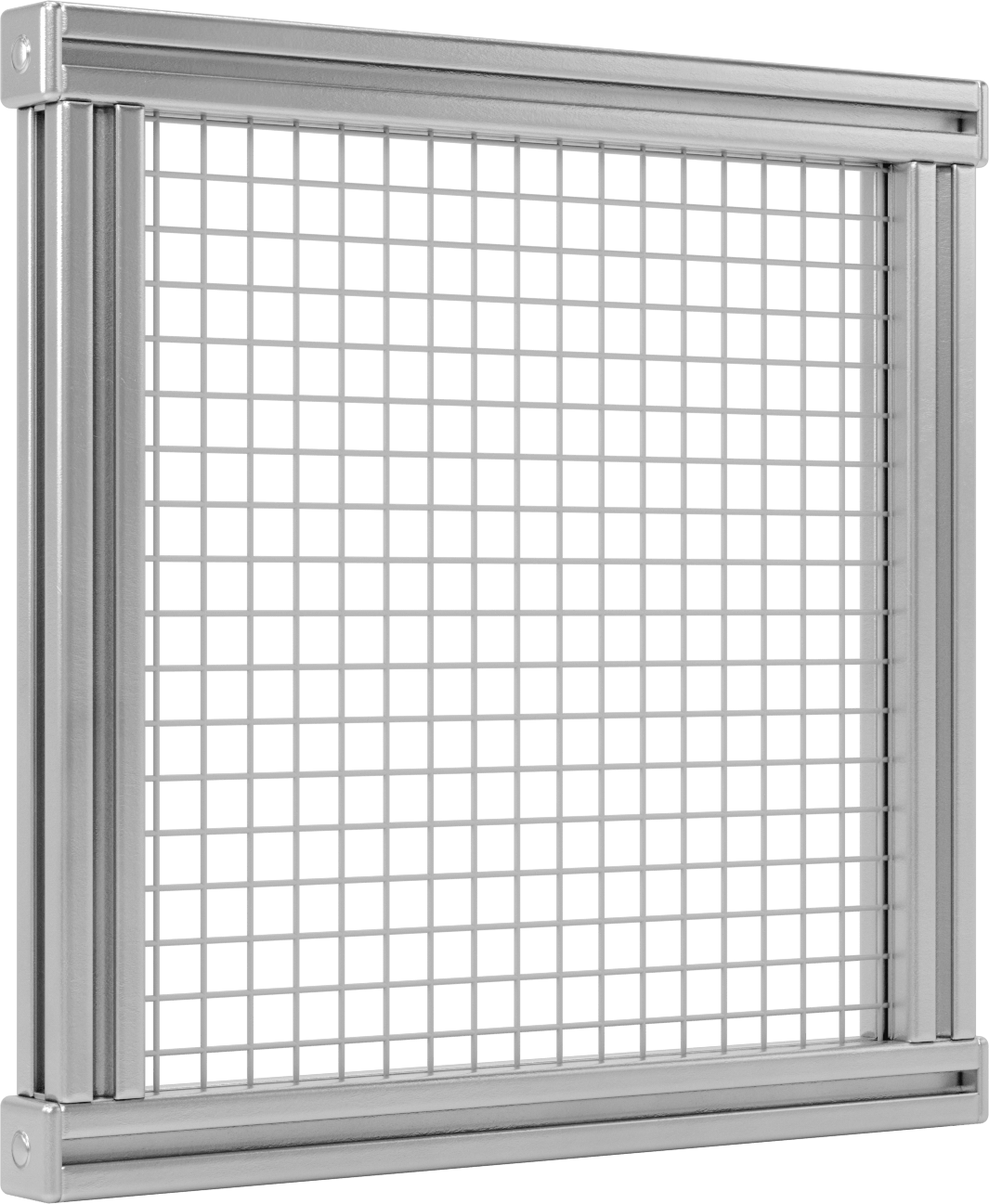 Makineye Monte T-Yivli Çerçeveleme Makinesi Koruyucusu, 1'0“ Yükseklik x 1'0” Genişlik, Tel Örgü Yapısı