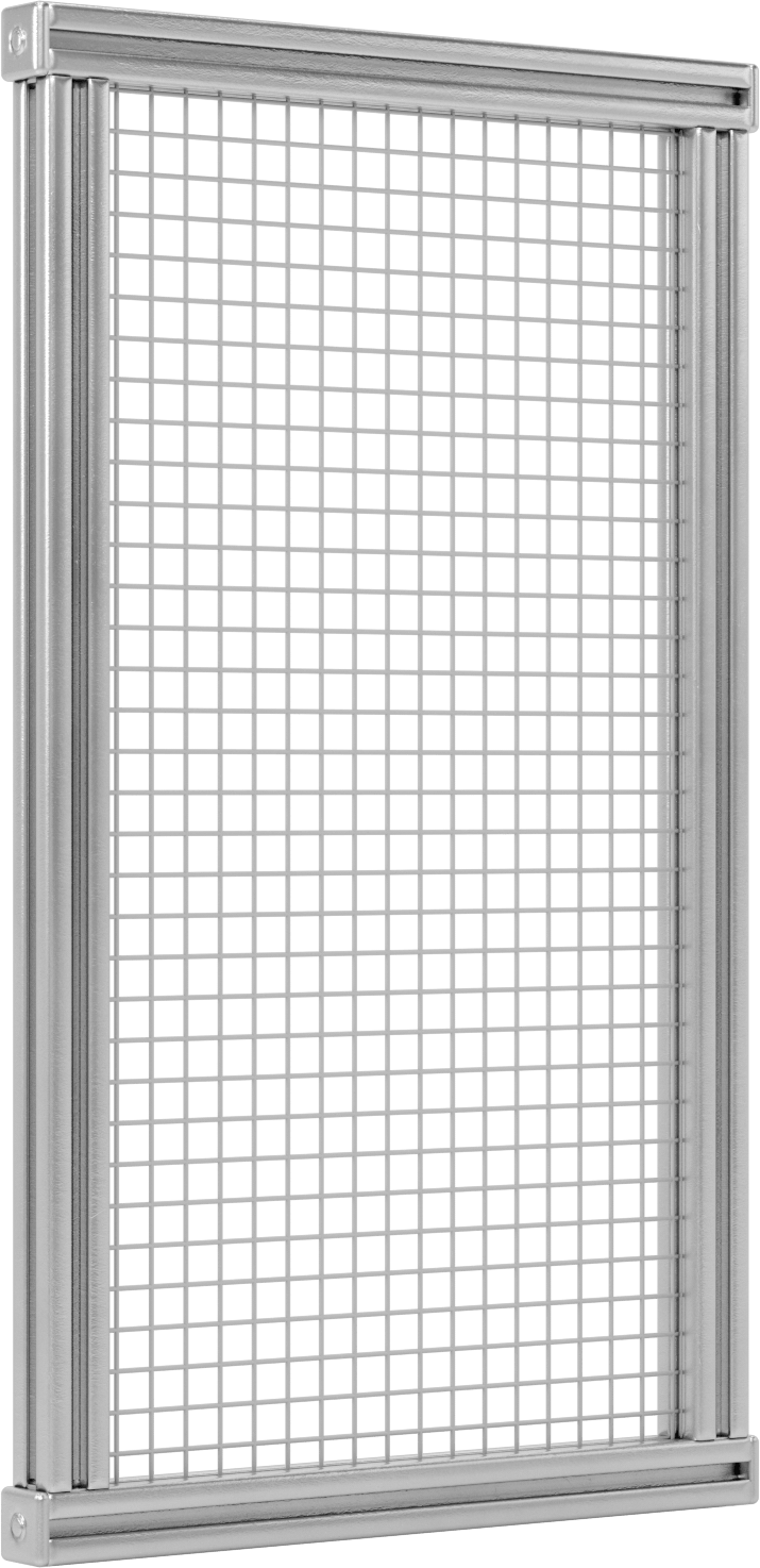 Makineye Monte T-Yivli Çerçeveleme Makinesi Koruyucusu, 1'9“ Yükseklik x 1'0” Genişlik, Tel Örgü Yapısı