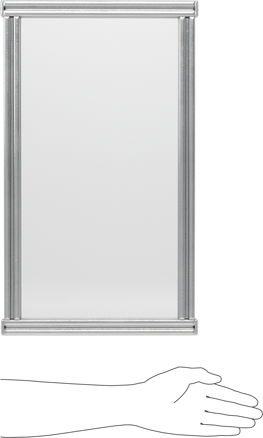 Makineye Monte T-Yivli Çerçeveleme Makinesi Koruyucusu, 1'9“ Yükseklik x 1'0” Genişlik, Katı Yapı