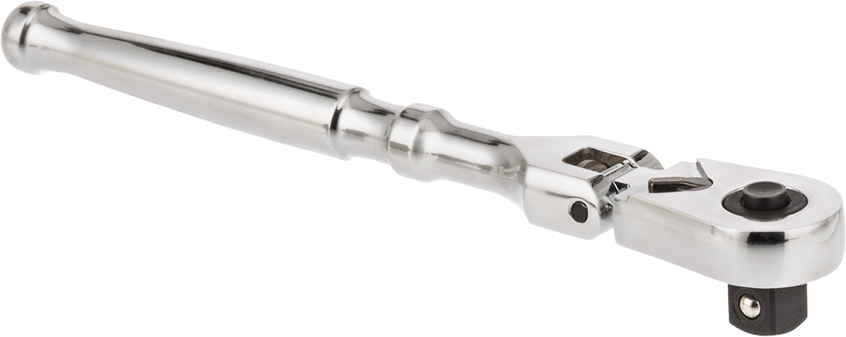 Esnek Başlı Cırcır Anahtarı, 3/8" Kare Tahrik, 6-5/8" Toplam Uzunluk