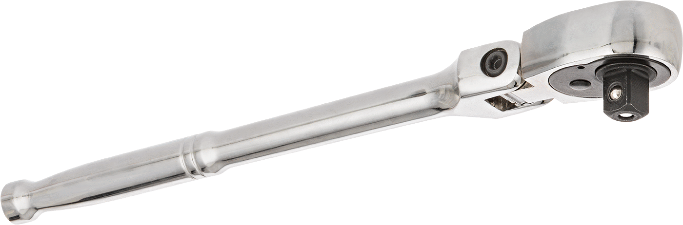 Esnek Başlı Cırcır Anahtarı, Ekonomi, 3/8" Kare Tahrik, 11-3/8" Toplam Uzunluk