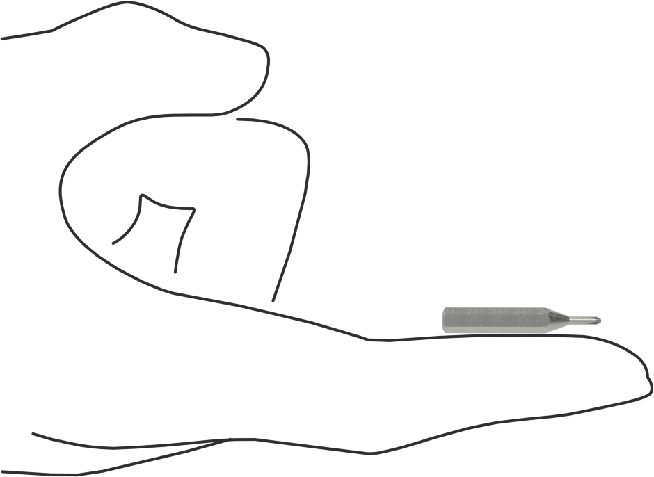 000 Numaralı Phillips Uç, 4 mm Altıgen Şaft