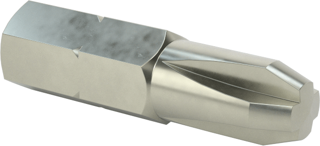 Numara 3 Phillips Ucu, 1/4" Altıgen Şaft, 1" Toplam Uzunluk