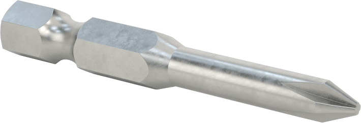 Phillips Ucu, Elektrikli Aletler için 1/4" Altıgen Şaft, 1 Numaralı Boyut, 2" Toplam Uzunluk