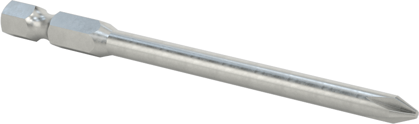 Phillips Ucu, Elektrikli Aletler için 1/4" Altıgen Şaft, 1 Numaralı Boyut, 3-1/2" Uzunluk