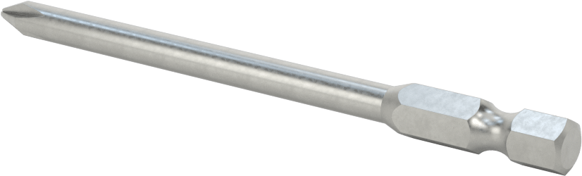 Phillips Ucu, Elektrikli Aletler için 1/4" Altıgen Şaft, 1 Numaralı Boyut, 3-1/2" Uzunluk