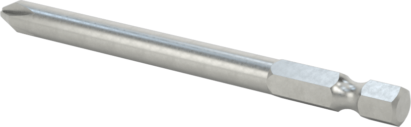 Phillips Ucu, Elektrikli Aletler için 1/4" Altıgen Şaft, Numara 2 Boyut, 3-1/2" Uzunluk