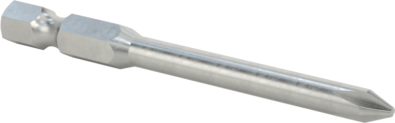 Phillips Ucu, Elektrikli Aletler için 1/4" Altıgen Şaft, 1 Numaralı Boyut, 2-3/4" Uzunluk