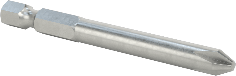 Phillips Ucu, Elektrikli Aletler için 1/4" Altıgen Şaft, Numara 2 Boyut, 2-3/4" Uzunluk