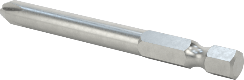 Phillips Ucu, Elektrikli Aletler için 1/4" Altıgen Şaft, 3 Boyutu, 2-3/4" Uzunluk