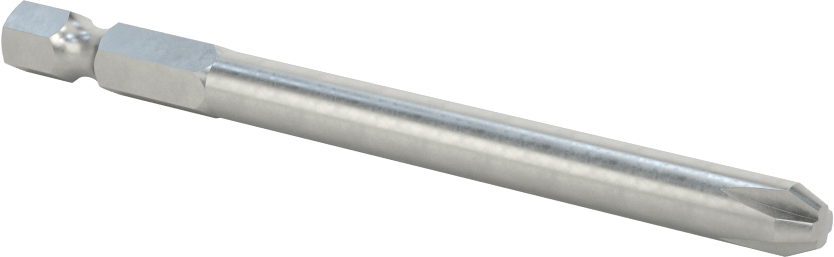 Phillips Ucu, Elektrikli Aletler için 1/4" Altıgen Şaft, 3 Boyutu, 3-1/2" Uzunluk