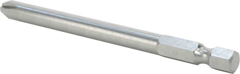 Phillips Ucu, Elektrikli Aletler için 1/4" Altıgen Şaft, 3 Boyutu, 3-1/2" Uzunluk