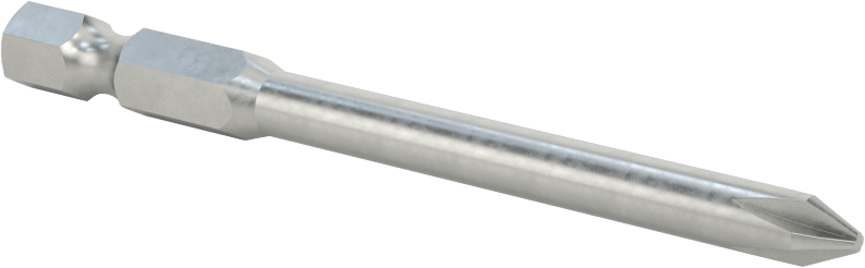 Phillips Ucu, Elektrikli Aletler için 1/4" Altıgen Şaft, 1 Numaralı Boyut, 3" Toplam Uzunluk