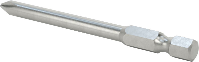 Phillips Ucu, Elektrikli Aletler için 1/4" Altıgen Şaft, 1 Numaralı Boyut, 3" Toplam Uzunluk
