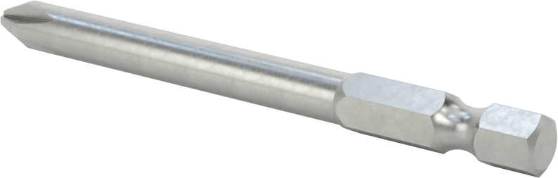 Phillips Ucu, Elektrikli Aletler için 1/4" Altıgen Şaft, Numara 2 Boyut, 3" Toplam Uzunluk