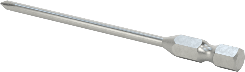 Phillips Ucu, Elektrikli Aletler için 1/4" Altıgen Şaft, 0 Numaralı Boyut, 3-1/2" Uzunluk