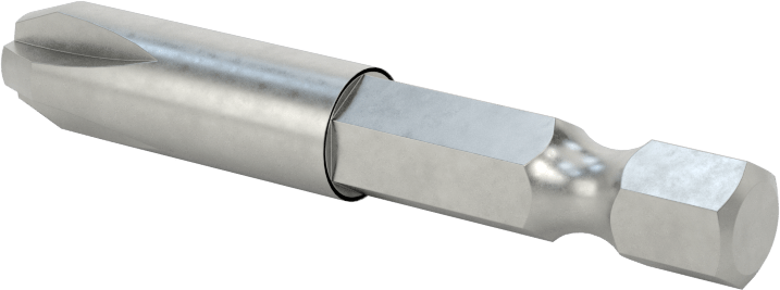 Phillips Ucu, Elektrikli Aletler için 1/4" Altıgen Şaft, 4 Numara Boyut, 2" Toplam Uzunluk