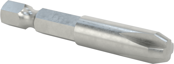 Phillips Ucu, Elektrikli Aletler için 1/4" Altıgen Şaft, 4 Numara Boyut, 2" Toplam Uzunluk