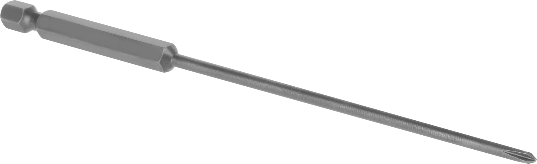 Phillips Ucu, Elektrikli Aletler için 1/4" Altıgen Şaft, 0 Numaralı Boyut, 6" Toplam Uzunluk
