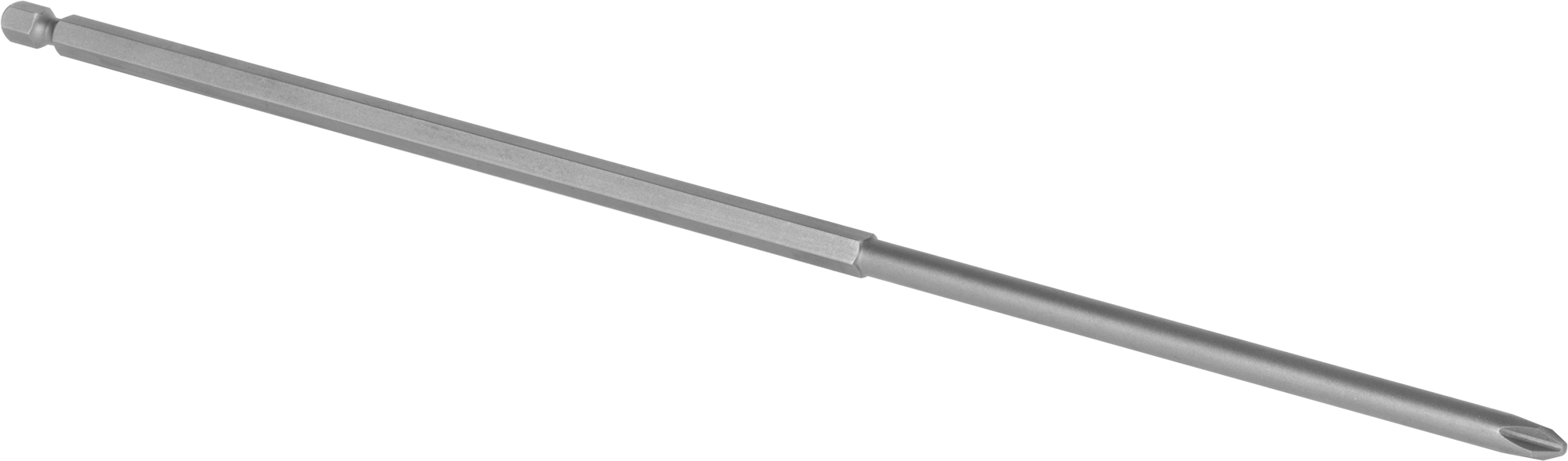 Phillips Ucu, Elektrikli Aletler için 1/4" Altıgen Şaft, Numara 2 Boyut, 12" Toplam Uzunluk